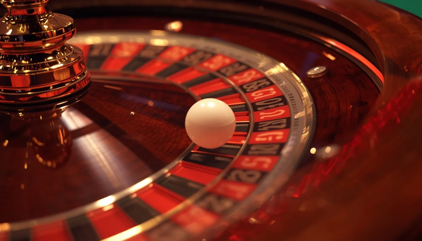 Ruleta Caliente — rueda europea girando con bola marfil